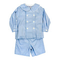 Light Blue Corduroy - Dressy Short Set