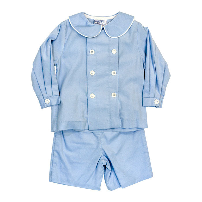 Light Blue Corduroy - Dressy Short Set