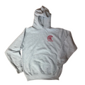 Light Gray Hoodie with Red Warrior Logo