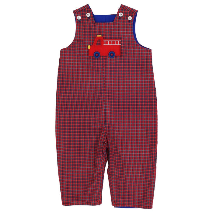 Little Plaid Firetruck - Reversible John-John