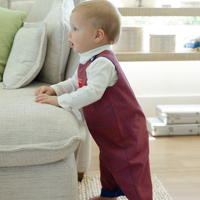 Little Plaid Firetruck - Reversible John-John