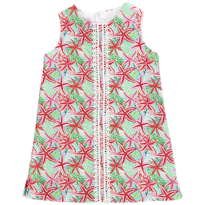 Liza Dress - Pink Sea Stars