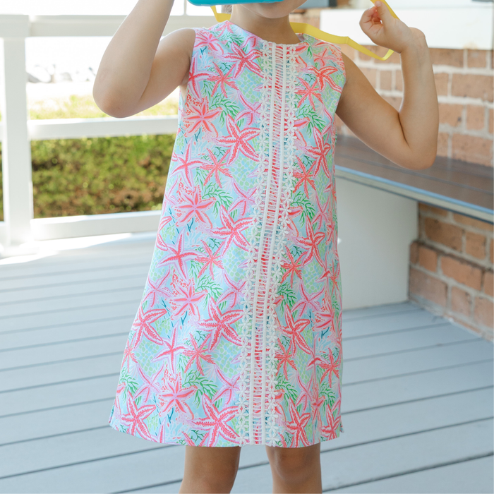 Liza Dress - Pink Sea Stars