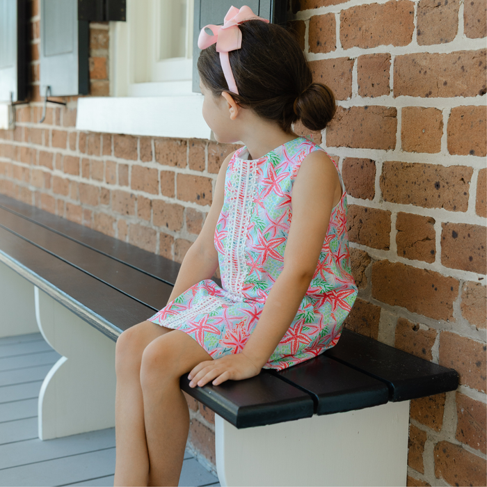 Liza Dress - Pink Sea Stars