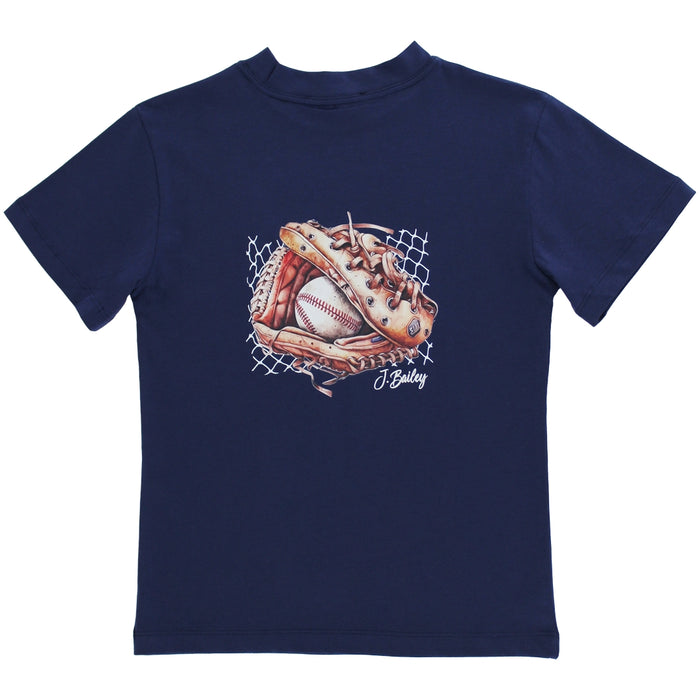 Logo Tee - Baseball on Navy