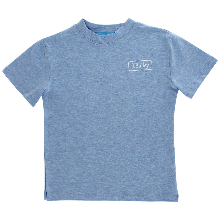 Logo Tee - Retriver on Heathered Blue