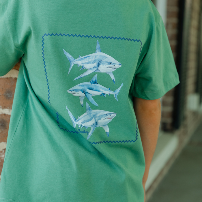 Logo Tee - Sharks on Sage