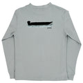 Long Sleeve Logo Tee - Jon Boat/Moss