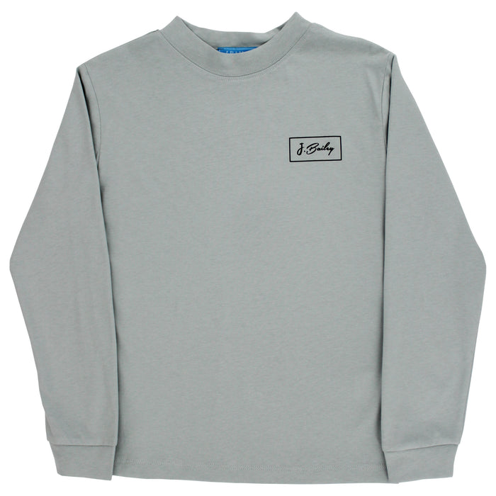 Long Sleeve Logo Tee - Jon Boat/Moss