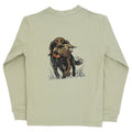 Long Sleeve Logo Tee - Spaniel/Pistachio