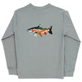 Long Sleeve Logo Tee - Trout/Limestone