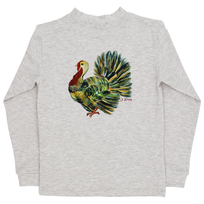 Long Sleeve Logo Tee - Turkey/Oatmeal
