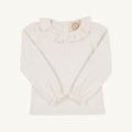 Long Sleeve Ramona Ruffle Shirt Palmetto Pearl