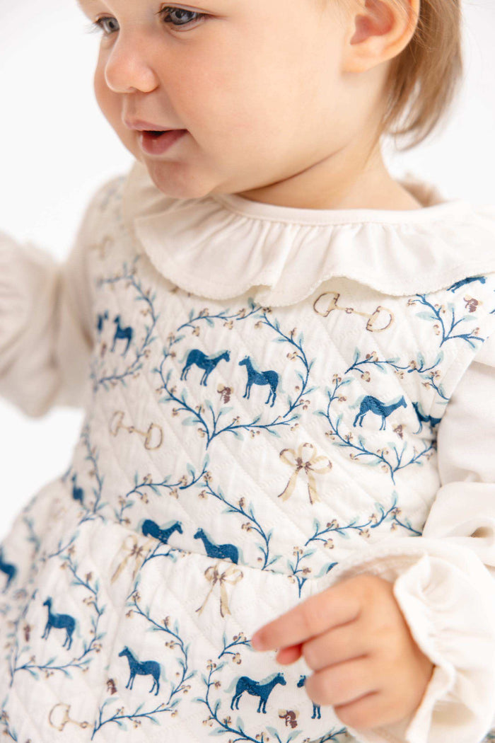 Long Sleeve Ramona Ruffle Shirt Palmetto Pearl