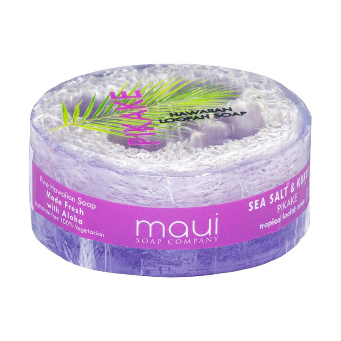 Loofah Soap – Pikake with Sea Salt & Kukui Oil