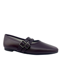 Luccini Bordeaux Double Buckle Flat