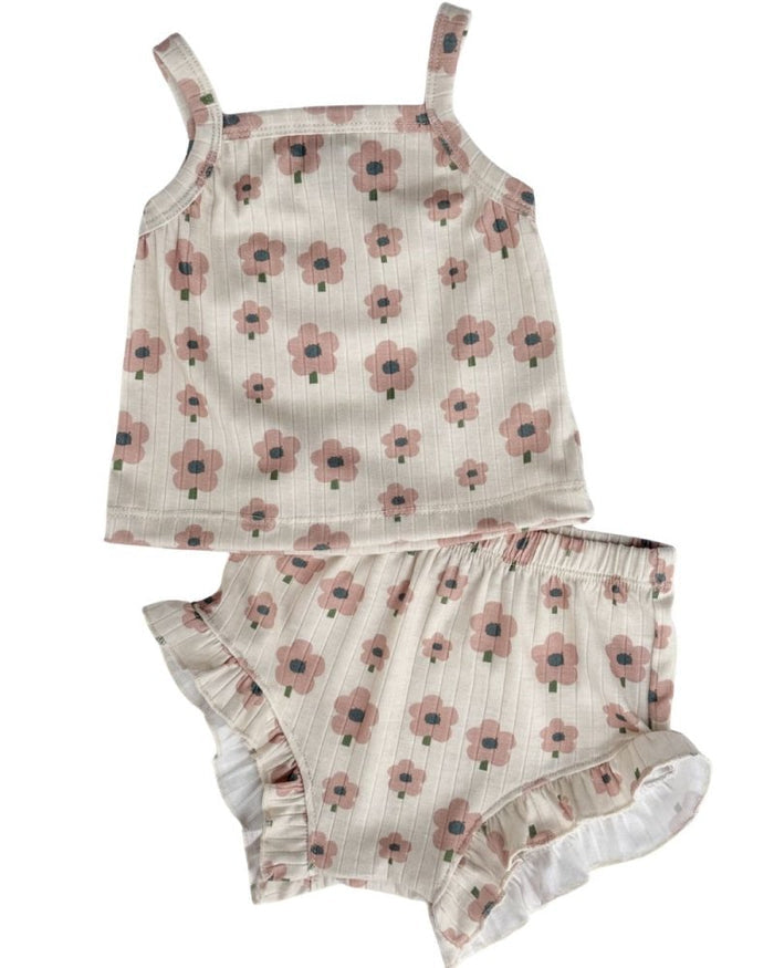 Luna Top & Bloomer Set - Blush Daisy product_type - Bailey's Blossoms