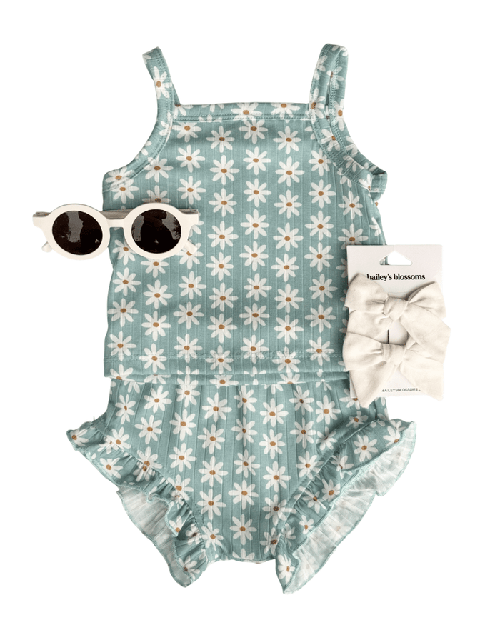 Luna Top & Bloomer Set - Meadow Mist product_type - Bailey's Blossoms