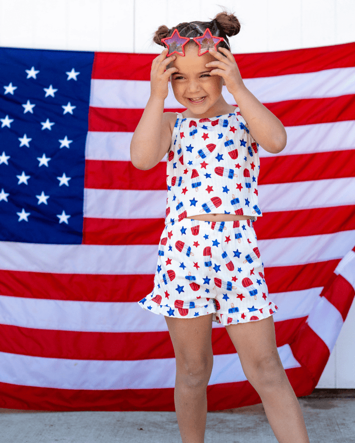 Luna Top & Bloomer Set - Patriotic Popsicles product_type - Bailey's Blossoms