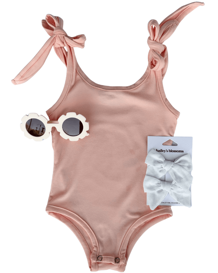 Madden Tie Shoulder Tank Top & Leotard - Honeydew product_type - Bailey's Blossoms