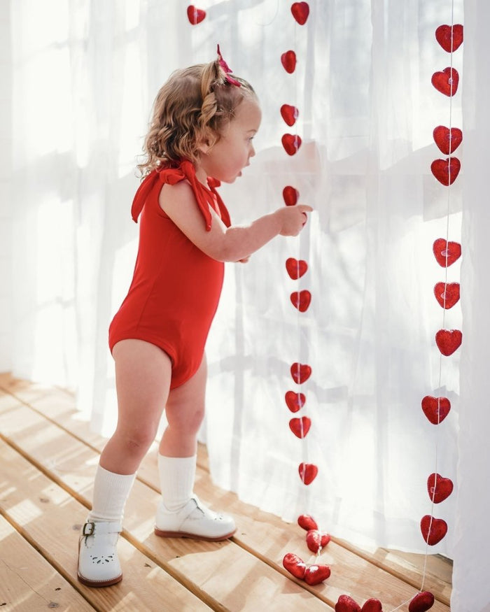 Madden Tie - Shoulder Tank Top & Leotard - Red product_type - Bailey's Blossoms