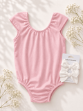 Maggie Cap Sleeve Leotard - Pink Petal product_type - Bailey's Blossoms