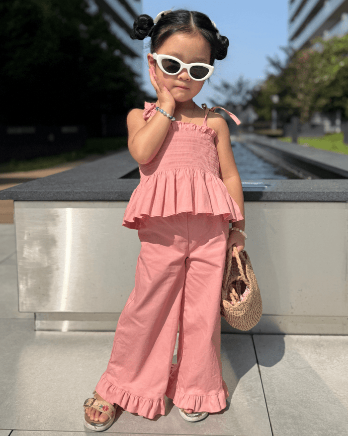 Maisie Smocked Two-Piece Set - Pressed Peony product_type - Bailey's Blossoms