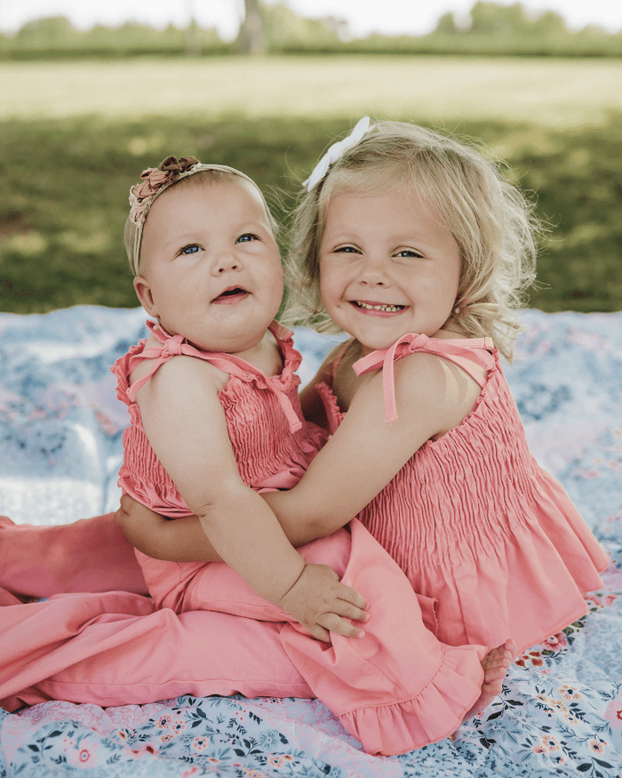 Maisie Smocked Two-Piece Set - Pressed Peony product_type - Bailey's Blossoms