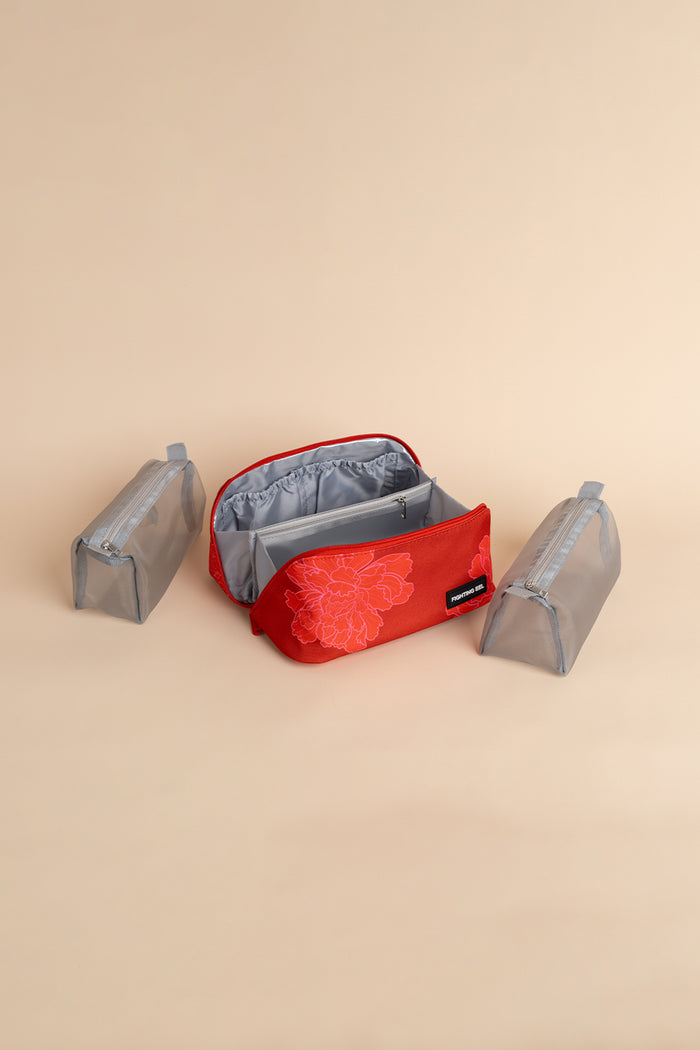 Makeup Bag - Ruby Classic Peony