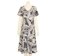 MALU V-NECK MID-PRINCESS FLOUNCE DRESS