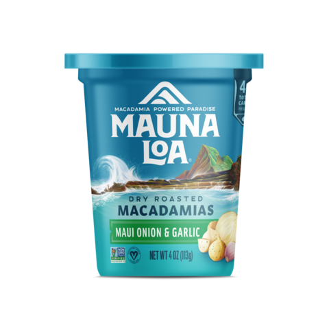 Mauna Loa Maui Onion & Garlic Macadamia Nut Tin~4oz
