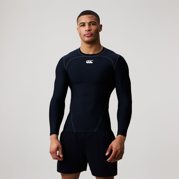 Mens Baselayer Long Sleeve Top Black