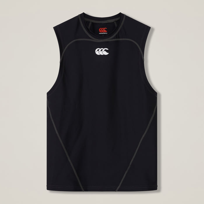 Mens Baselayer Sleeveless Top Black