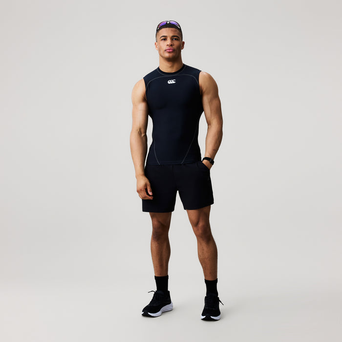 Mens Baselayer Sleeveless Top Black