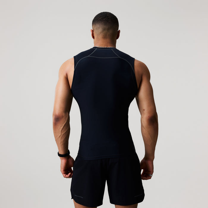 Mens Baselayer Sleeveless Top Black