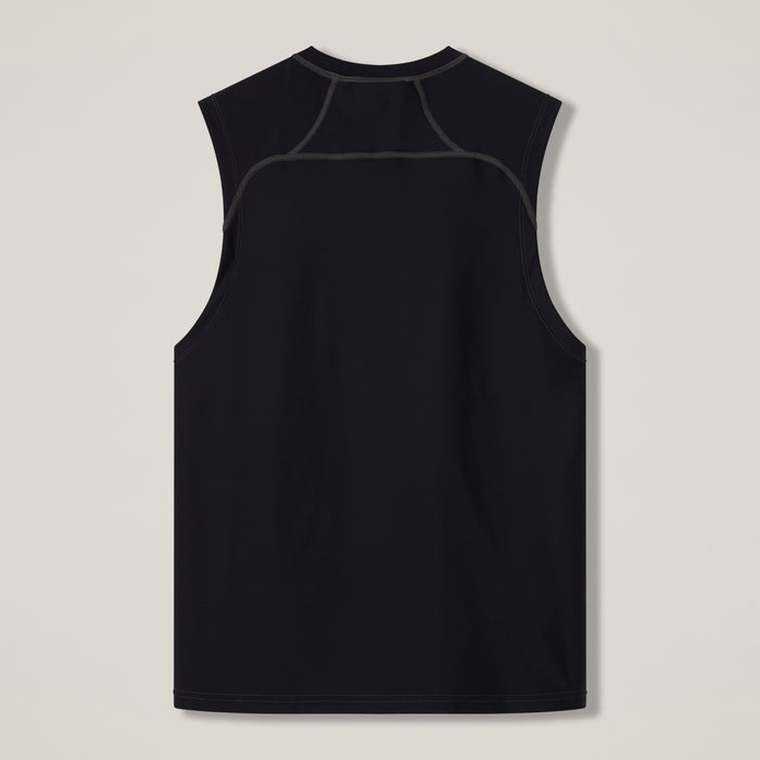 Mens Baselayer Sleeveless Top Black