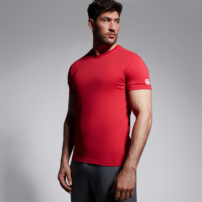 Mens Club Plain Tee Red