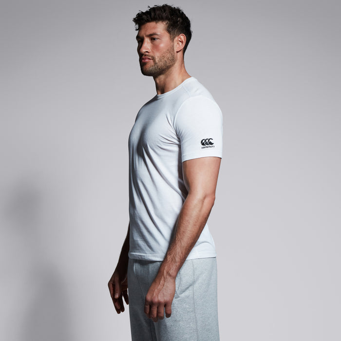 Mens Club Plain Tee White