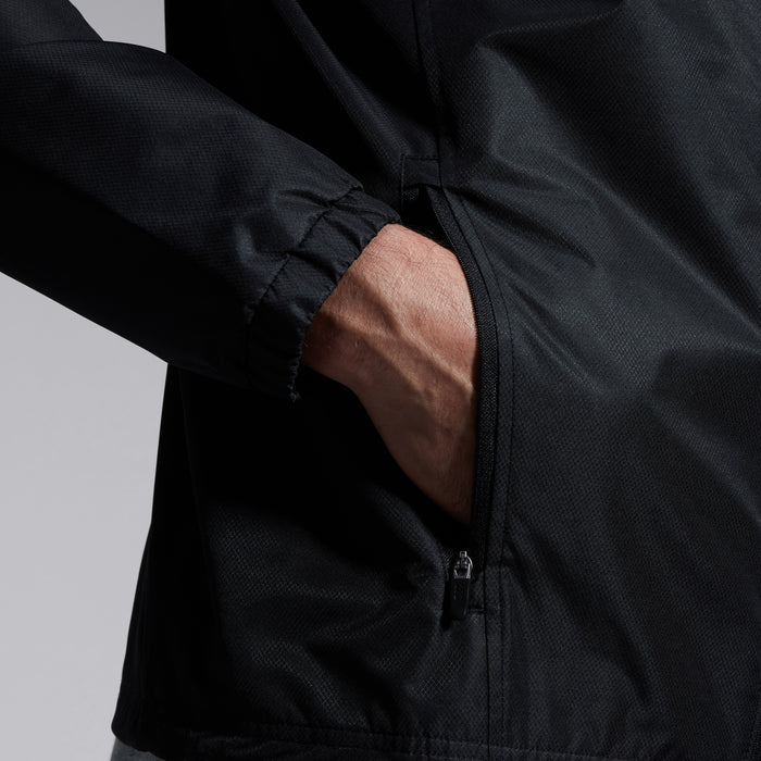 Mens Club Vaposhield Full Zip Rain Jacket Black