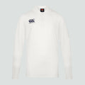 Mens Cricket Long Sleeved Polo Shirt Cream