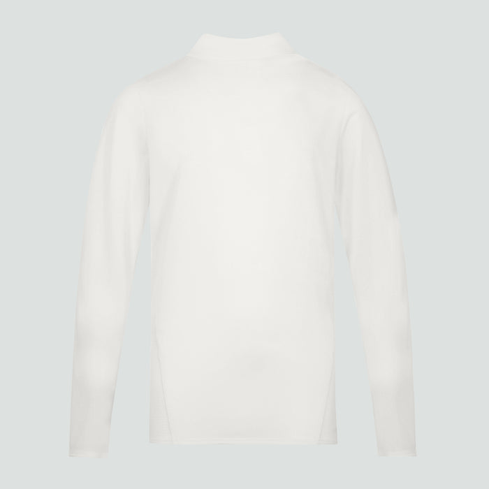 Mens Cricket Long Sleeved Polo Shirt Cream