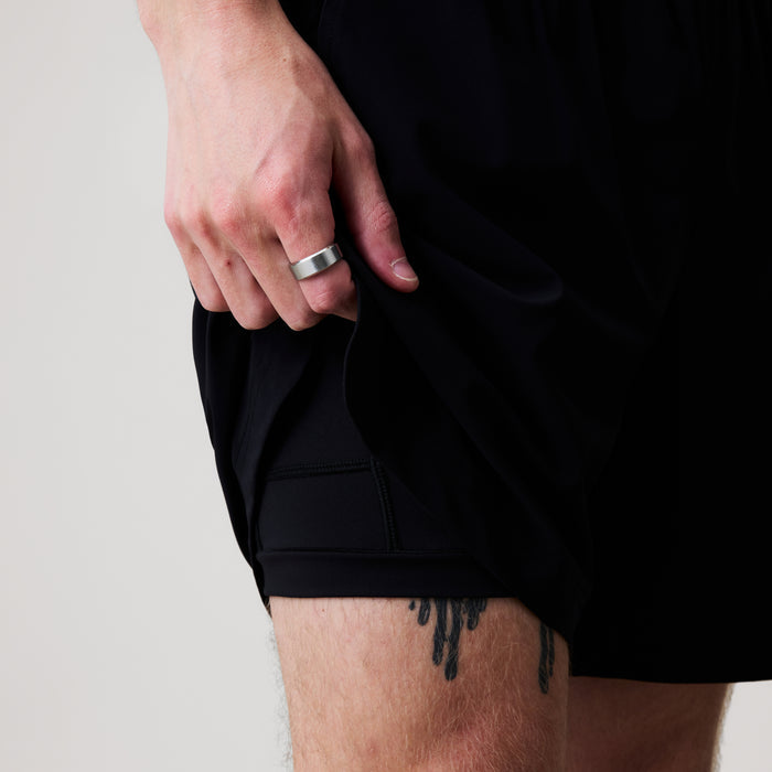 Mens Everest 2-In-1 Shorts Black