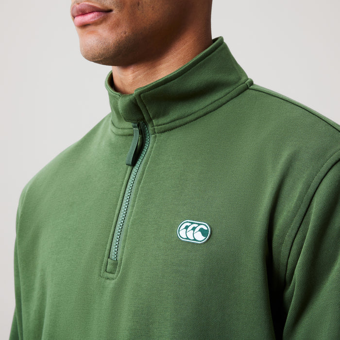 Mens Everyday 1/4 Zip Sweatshirt Green