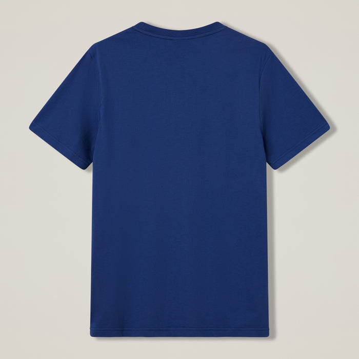 Mens Fundamental Tee Blue/Grey