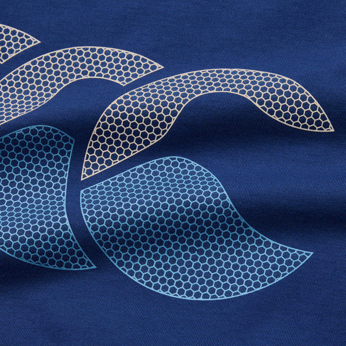 Mens Fundamental Tee Blue/Grey
