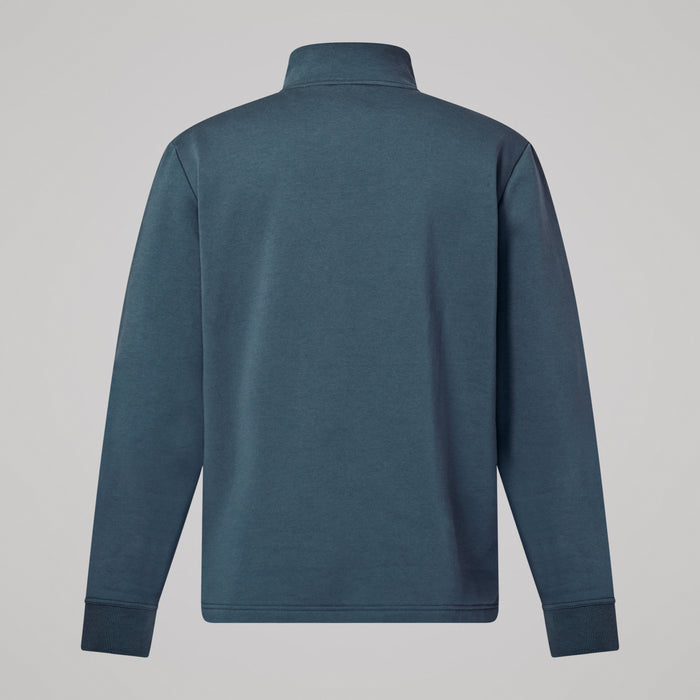 Mens Fundamentals 1/4 Zip Sweatshirt Grey