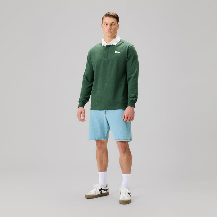 Mens Fundamentals Rugby Jersey Green