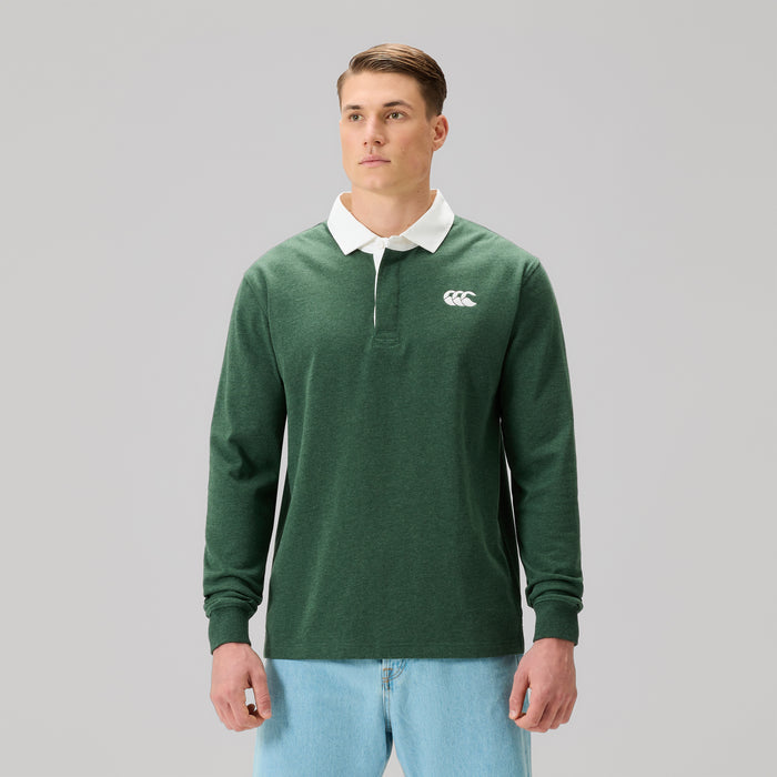 Mens Fundamentals Rugby Jersey Green