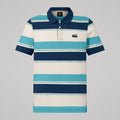 Mens Fundamentals Stripe Polo Shirt Blue