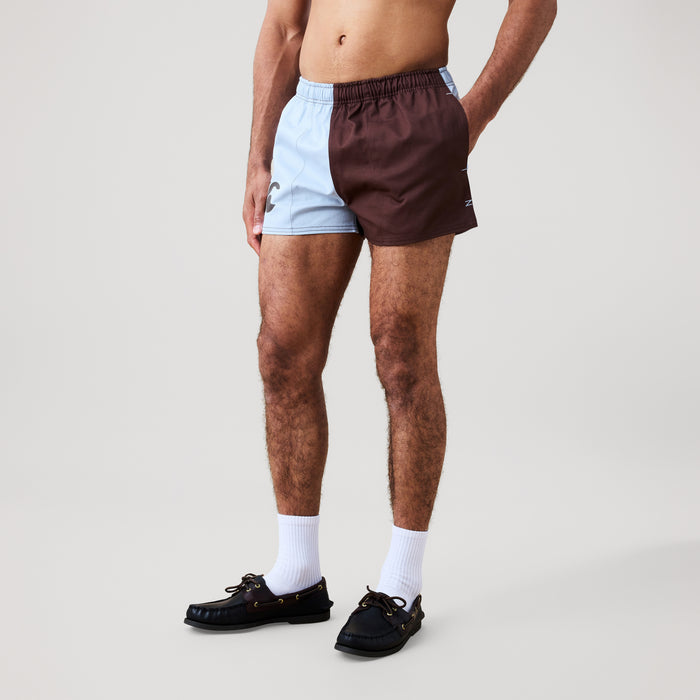 Mens Harlequin Shorts Brown